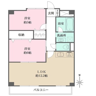 東灘プレイスの間取図