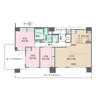 ワコーレ神戸三宮マスターズレジデンスの間取図