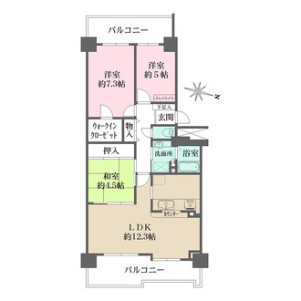 ＲＩＣイーストコート１０番街１番館の間取図