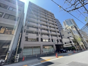 ライオンズマンション飯田橋駅前の外観
