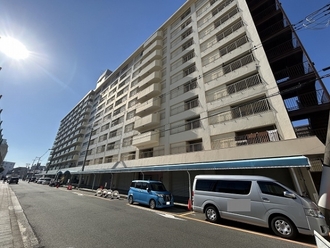 メガロコープ平野第５号棟の外観