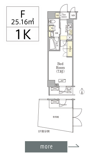 F 25.16㎡ 1K
