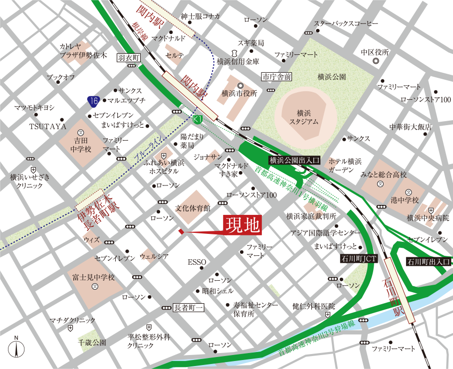 現地案内図