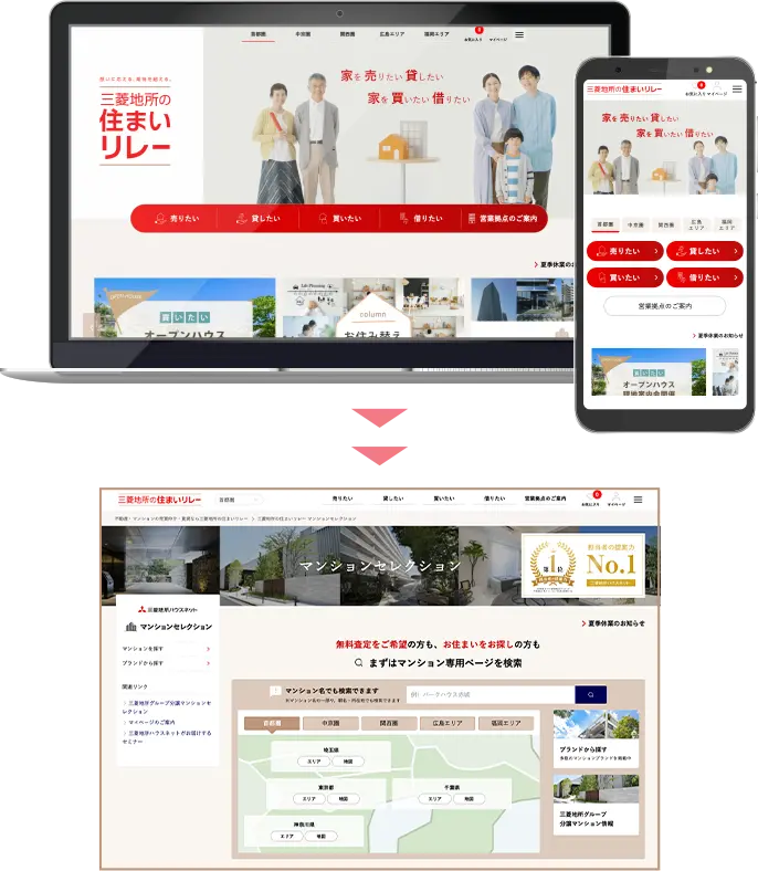 【三菱地所の住まいリレー】【マンションセレクション】